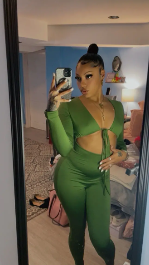 Long Sleeve Tie Front Cut Out Slim Jumpsuit