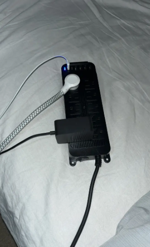 10-Outlet Flat Plug Power Strip with 6 USB Ports (2 USB-C)