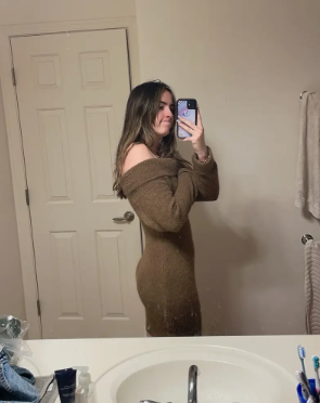 Stylish Foldover Off-Shoulder Bodycon Dress