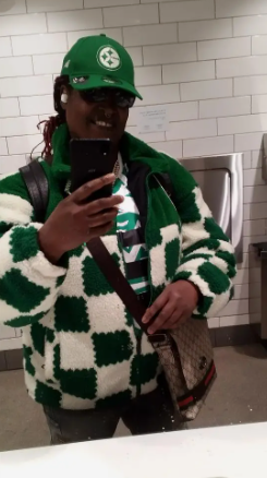 Thick Plaid Lambswool Jacket with Polar Fleece Lining