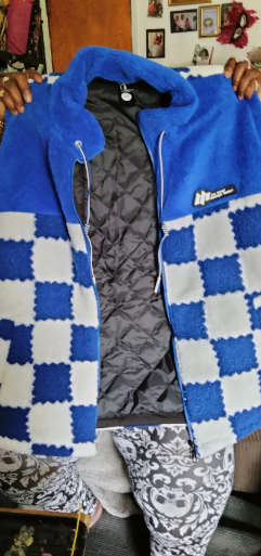 Thick Plaid Lambswool Jacket with Polar Fleece Lining