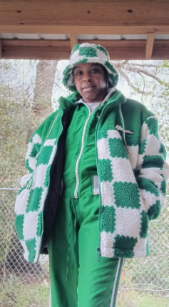 Thick Plaid Lambswool Jacket with Polar Fleece Lining