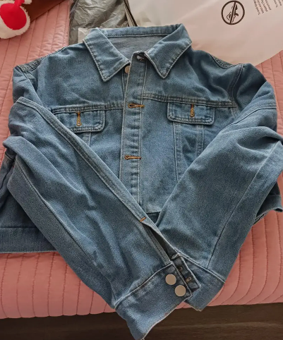 Women's Chic Collared Denim Jacket