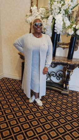 Plus Size Ribbed Chic Two-Piece Set