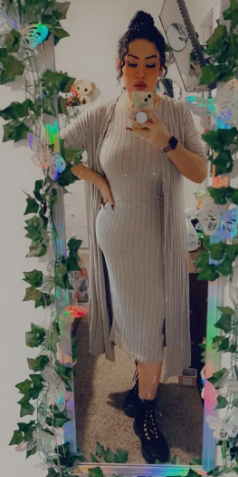 Plus Size Ribbed Chic Two-Piece Set