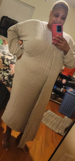 Plus Size Ribbed Chic Two-Piece Set