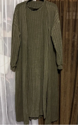 Plus Size Ribbed Chic Two-Piece Set