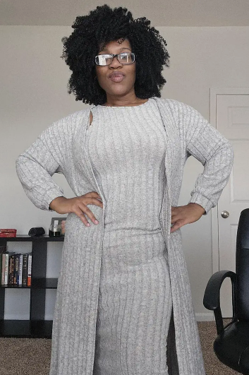 Plus Size Ribbed Chic Two-Piece Set