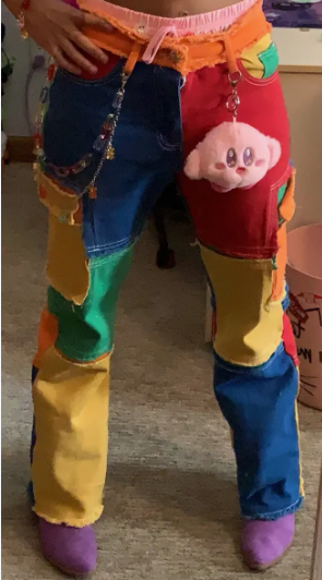 Colorblock Denim Jeans