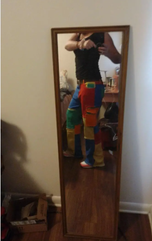 Colorblock Denim Jeans
