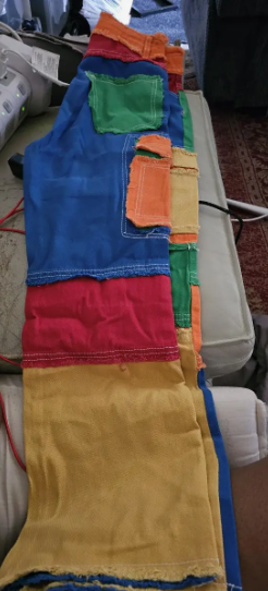 Colorblock Denim Jeans