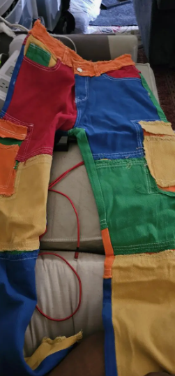Colorblock Denim Jeans