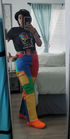 Colorblock Denim Jeans