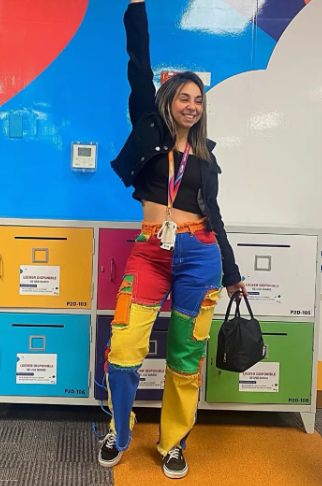 Colorblock Denim Jeans