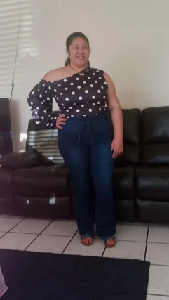 Plus Size Womens High Rise Flared Leg Jeans