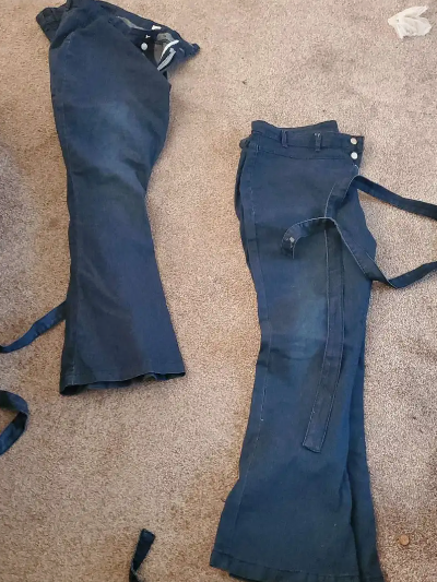 Plus Size Womens High Rise Flared Leg Jeans