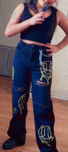 Long Length High Waist Street Style Jeans