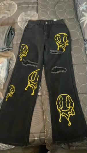 Long Length High Waist Street Style Jeans