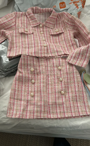 2 Pieces Little Girl's Cardigan Set