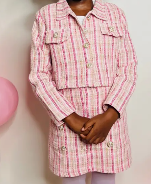 2 Pieces Little Girl's Cardigan Set