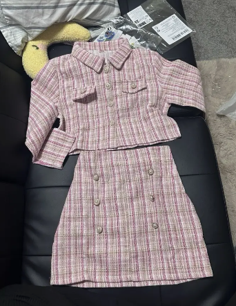 2 Pieces Little Girl's Cardigan Set