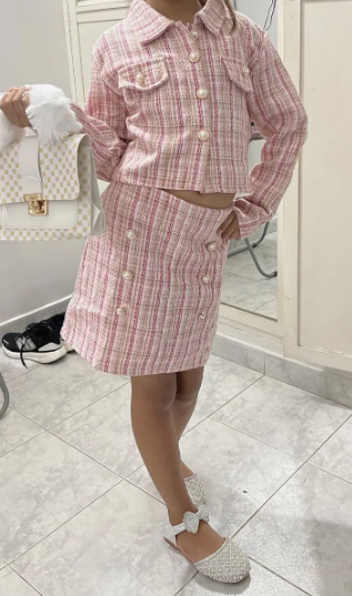 2 Pieces Little Girl's Cardigan Set