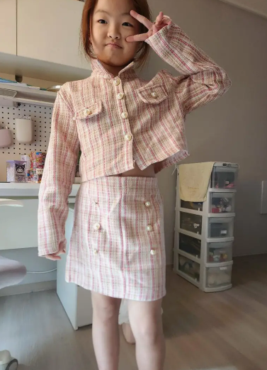 2 Pieces Little Girl's Cardigan Set