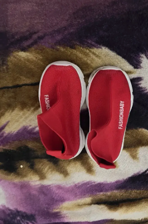 Boys Mid-Top Breathable Fabric Slip-On Sneakers