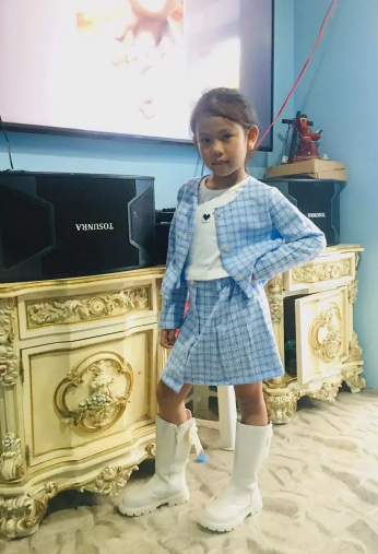3-Piece Elegant Plaid Girls' Set