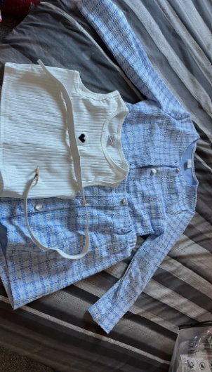 3-Piece Elegant Plaid Girls' Set