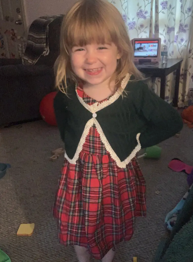 2-Piece Girls' Christmas Outfit Set