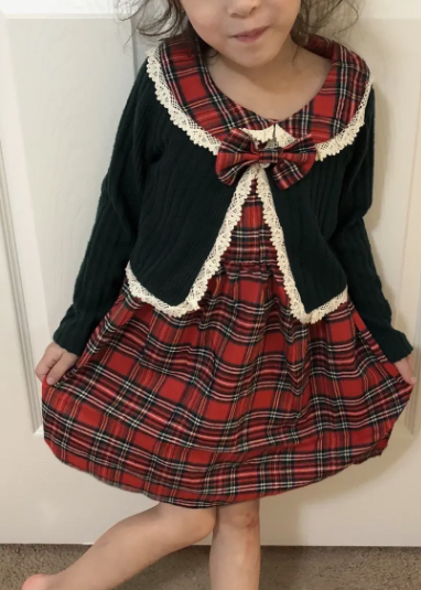 2-Piece Girls' Christmas Outfit Set