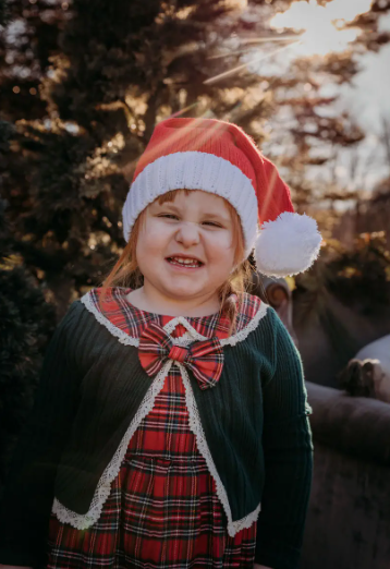 2-Piece Girls' Christmas Outfit Set