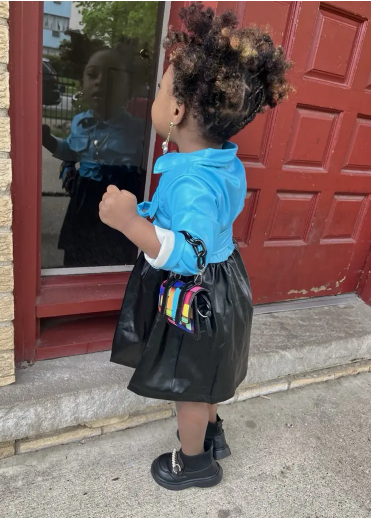 Leather Dress for Girls