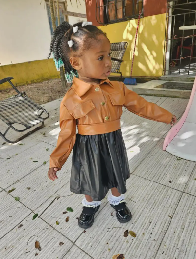 Leather Dress for Girls