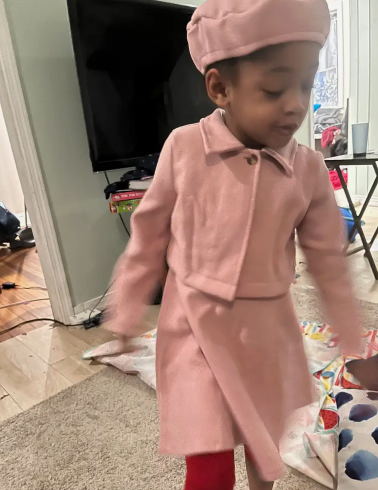 3pcs, Bowknot Coat & Beret & Tank Dress Set