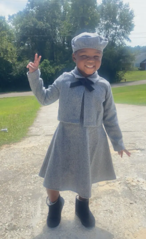 3pcs, Bowknot Coat & Beret & Tank Dress Set