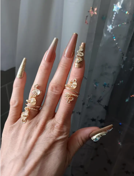 24pcs High-Shine Ballerina False Nails