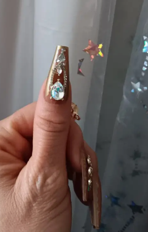 24pcs High-Shine Ballerina False Nails