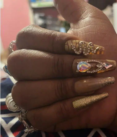 24pcs High-Shine Ballerina False Nails