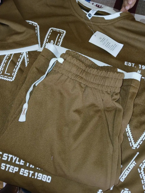 Letter N E X P Print Men's 2Pcs