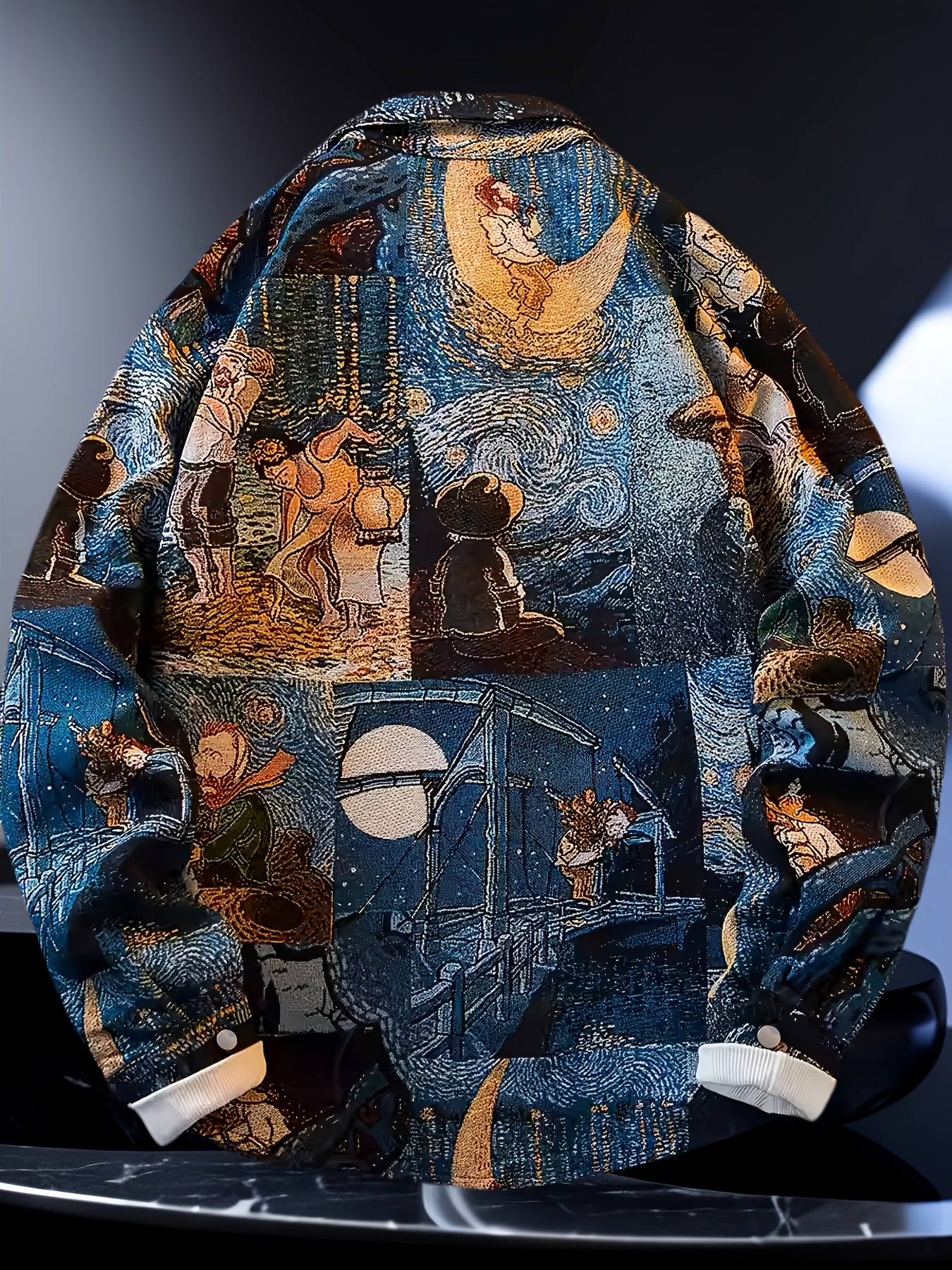 Van Gogh-Inspired Embroidered Jacquard