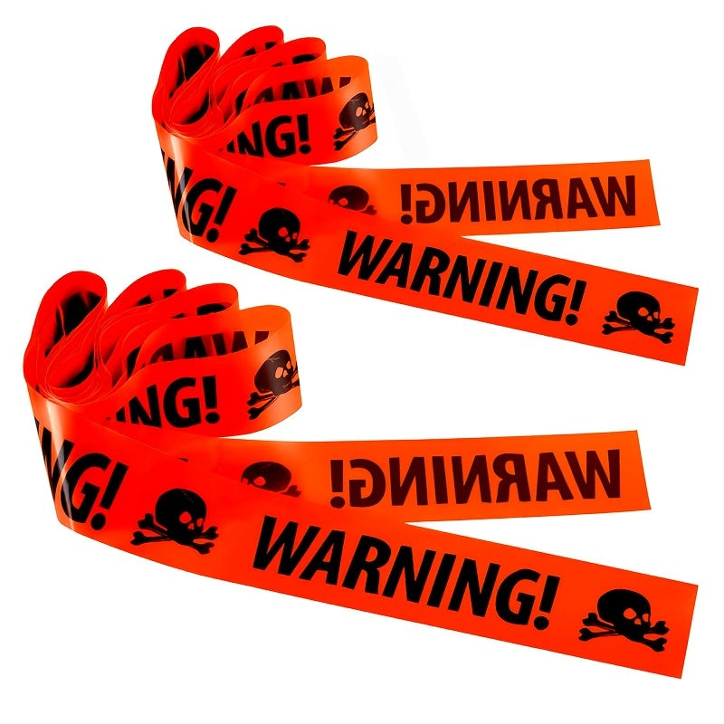 2pcs, 33ft Halloween Fright Caution Tape