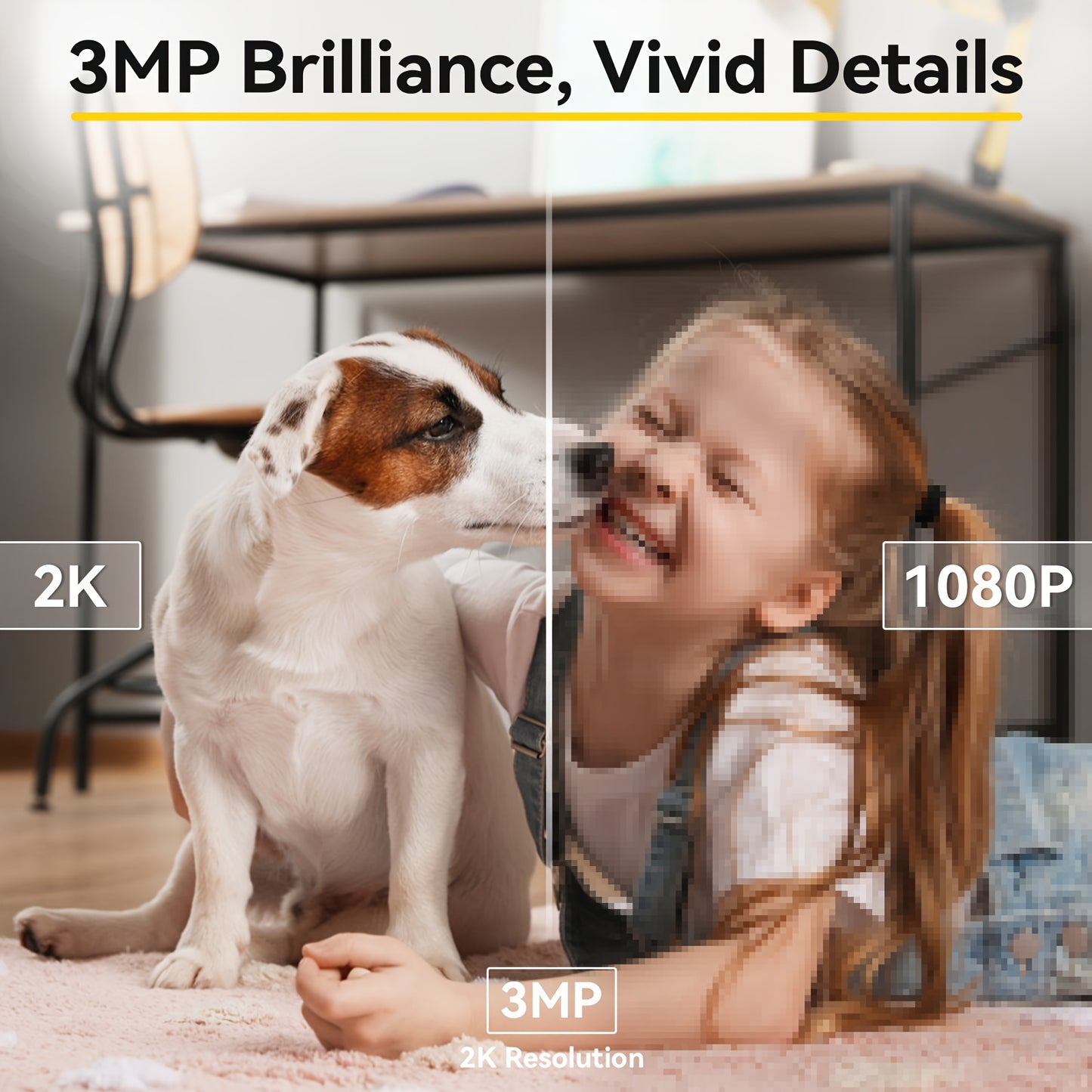 Dual-Band WiFi 2K Camera with Phone App