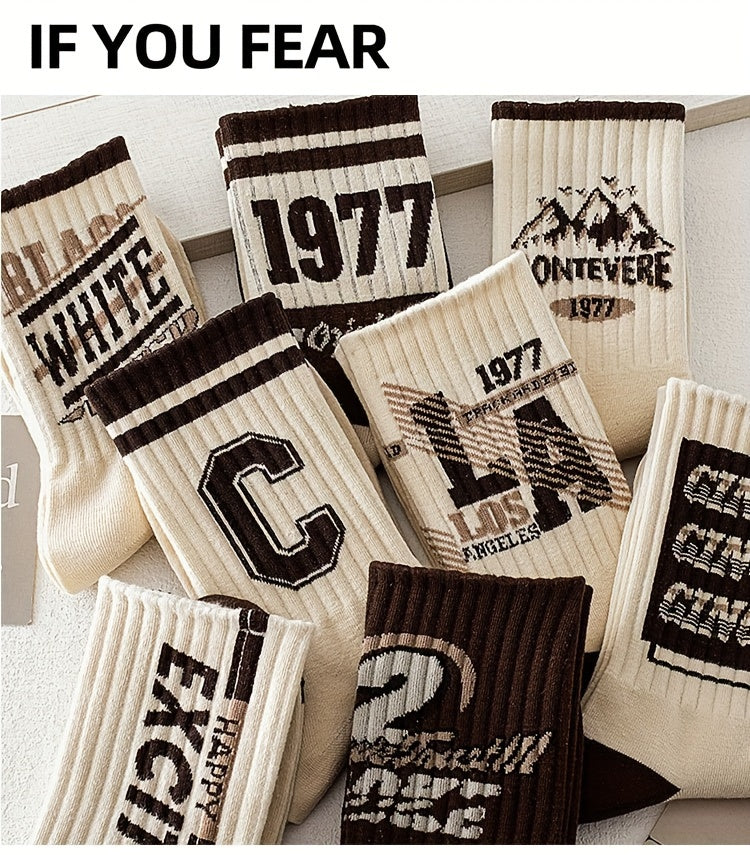 5 Pairs of Premium Men's Crew Socks