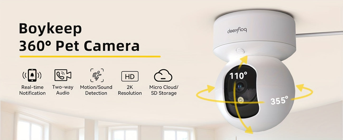Dual-Band WiFi 2K Camera with Phone App