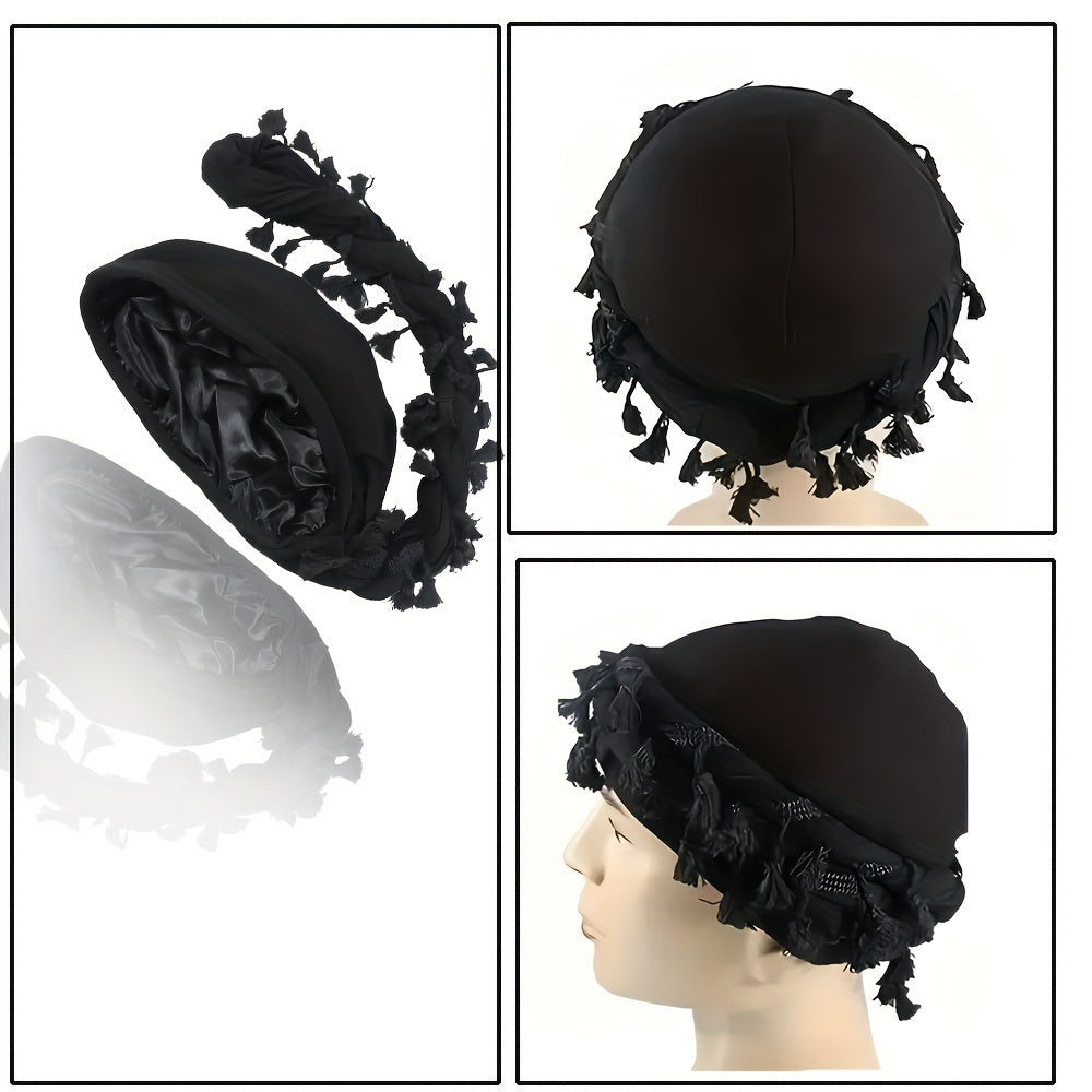 Mens Tassel Kufi Hat
