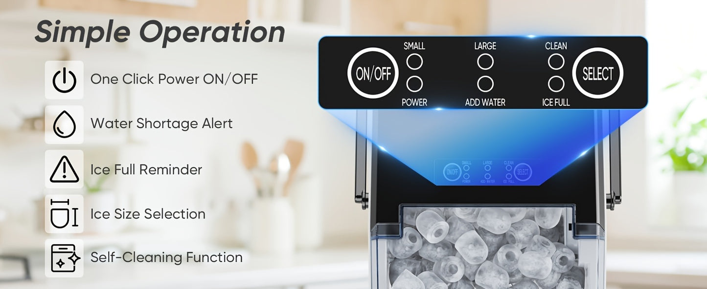 26lbs Portable Countertop Ice Maker Machine