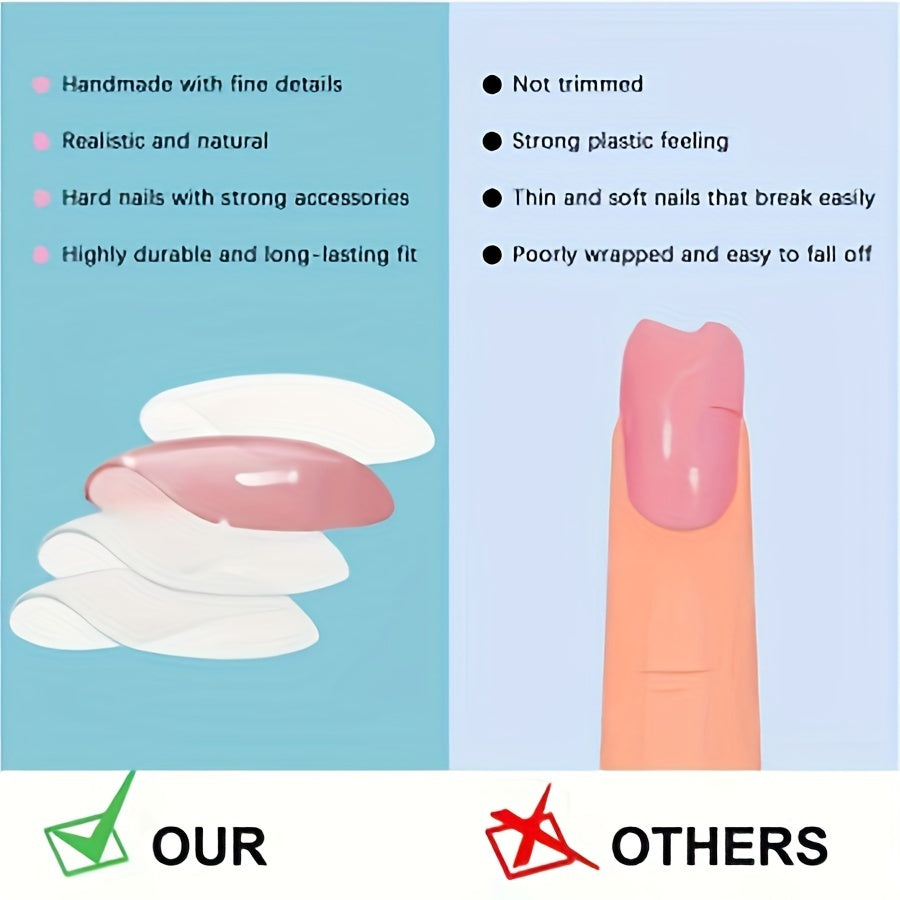 24-Piece Long Ballet Nail Set