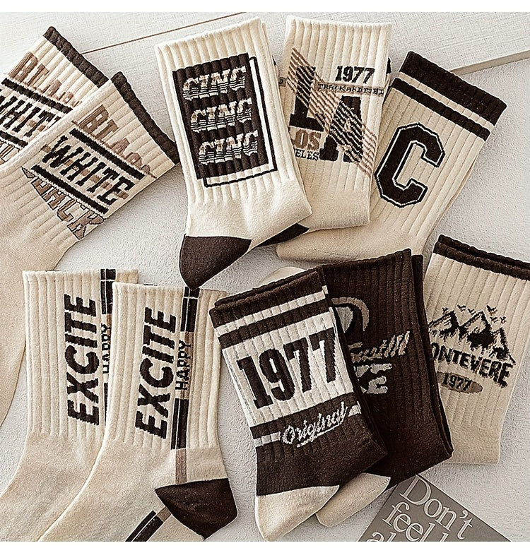 5 Pairs of Premium Men's Crew Socks